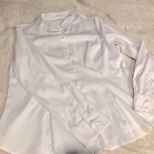 Classic long sleeve white shirt
